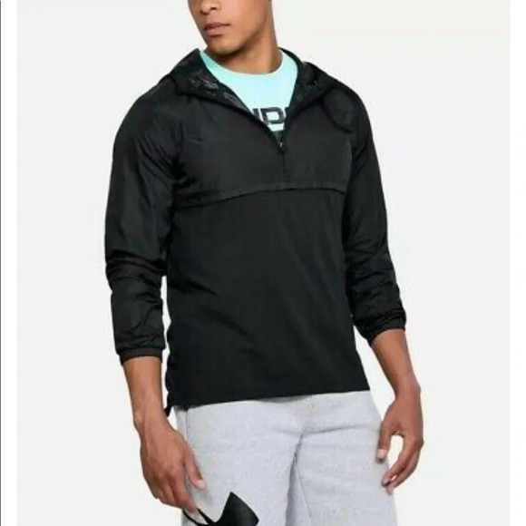 NWT Under Armour Men’s Sportstyle Wind Anorak Pullover Jacket Size Small - Picture 1 of 13